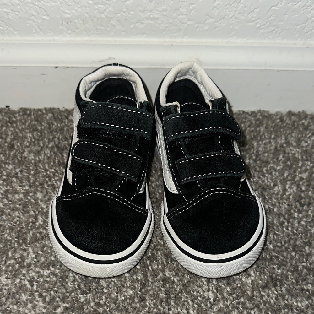 Kids Black and White Vans